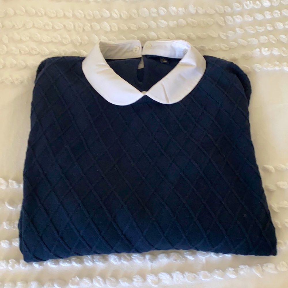 Brooks Brothers - Navy - Peter Pan collar